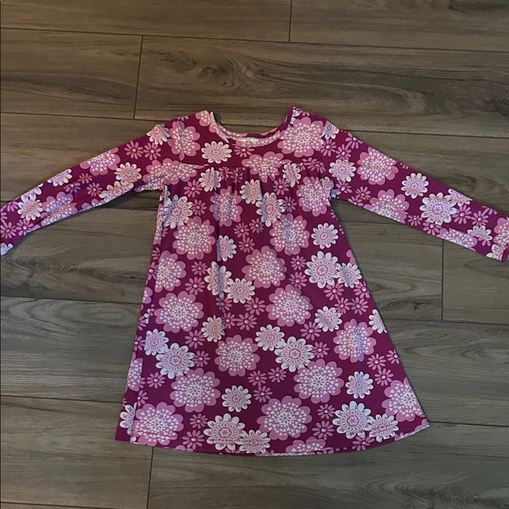 Hanna Andersson Pink Floral Kids Dress